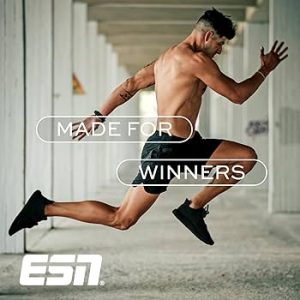 ESN Banner met sportieve man die rent