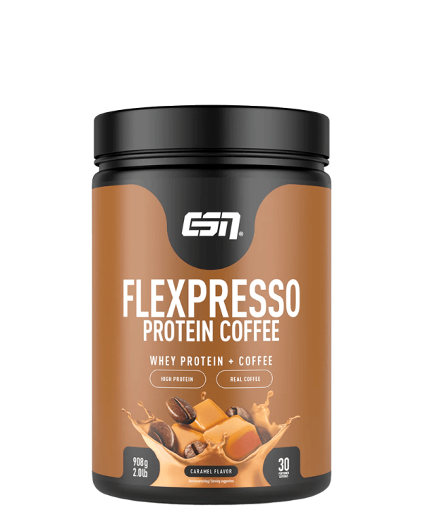 ESN Flexpresso Protein Coffee in de smaak Caramel flavor