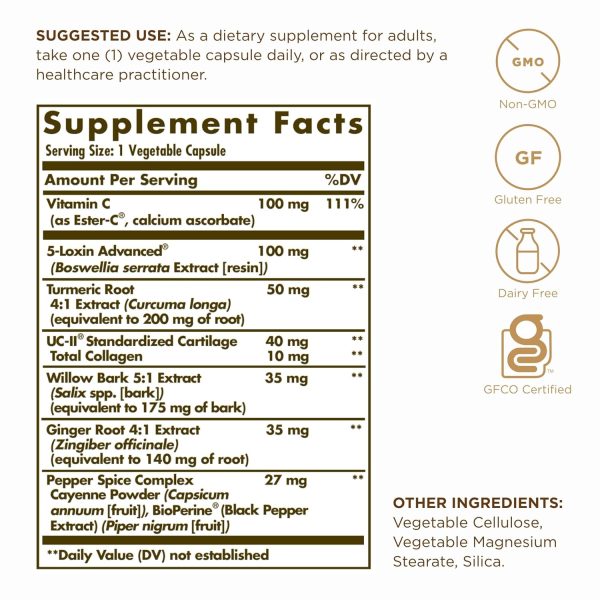 Solgar No 7 Ingredients label
