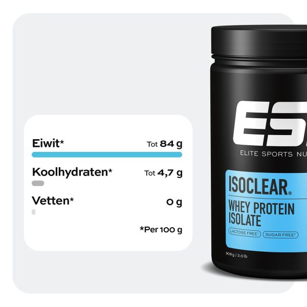 ESN Isoclear Whey Isolate proteine facts