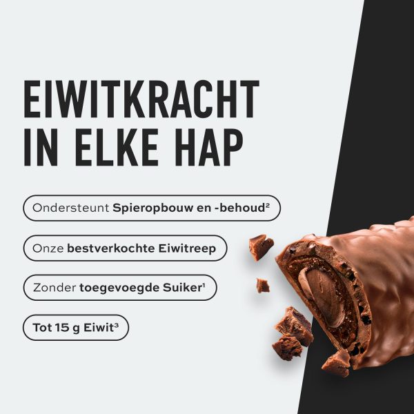 ESN Protein Bar banner met opsomming