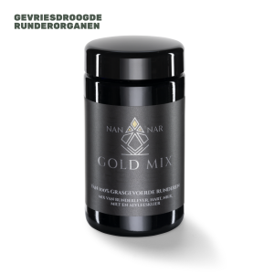 Nannar Goldmix supplement in uv-bestendige pot met 180 capsules