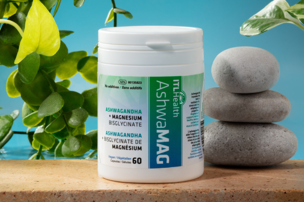 ITL Health AshwaMAG magnesium capsules met ashwagandha voor ontspanning en stress