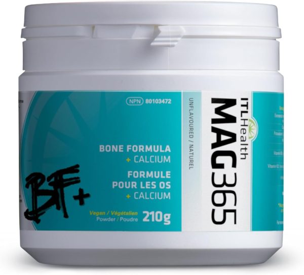 MAG365 BF Bone Formula magnesium citraat poeder ITL Health pot voorkant