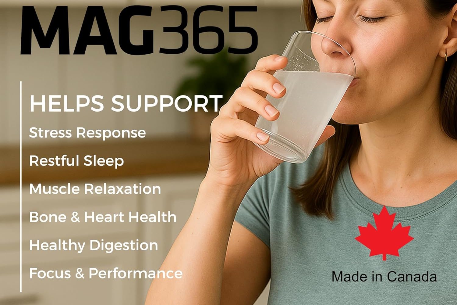 ITL Health MAG365 magnesium poeder passionfruit smaak lost perfect op in warm water.